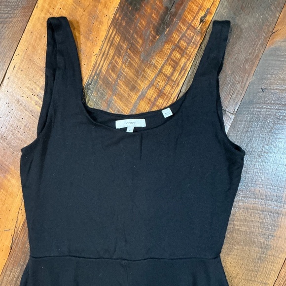 Vince Full Skirt Square Neck Dress in Black | Women’s Size M | Sold Out Online - Picture 6 of 10